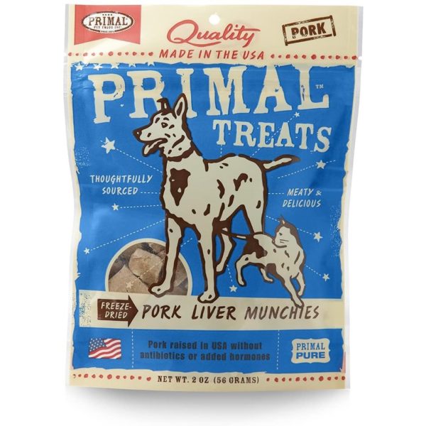k Liver Munchies Freeze-Dried Dog & Cat Treats 2 Oz. Bag