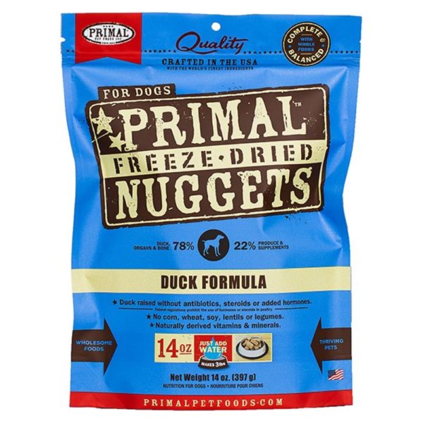 Primal Freeze Dried Raw duck Formula Nuggets Dog Food