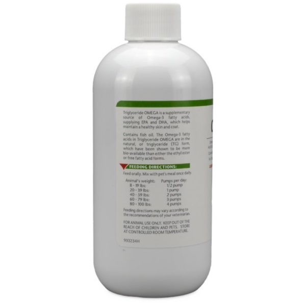 Vetoquinol Triglyceride Omega-3 Fatty Acids Supplement Liquid Pump 8Oz. (2)