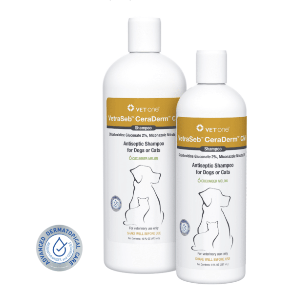 VetraSeb CeraDerm CM Antiseptic Shampoo for Dogs or Cats (1)