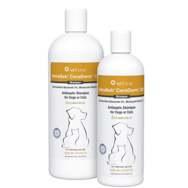 VetraSeb CeraDerm CM Antiseptic Shampoo for Dogs or Cats (2)