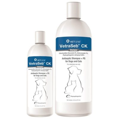 VetraSeb CeraDerm CK Antiseptic Shampoo for Dogs or Cats