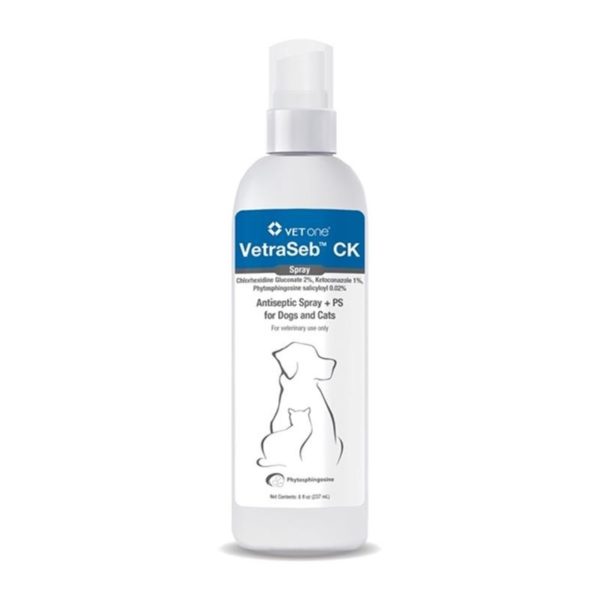 VetraSeb CeraDerm CK Antiseptic Spray for Dogs or Cats 8oz