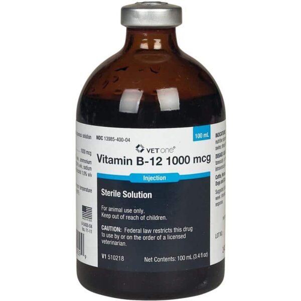 Cyanocobalamin Vitamin B-12 1000 mcg per ml, 100 ml