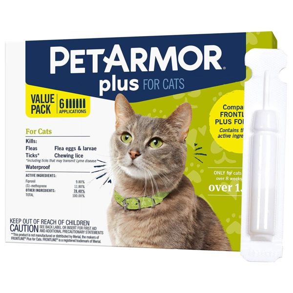 PetArmor Plus Topical Flea & Tick Treatment for Cats Over 1.5lbs.
