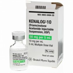 Kenalog (Triamcinolone Acetonide) Inj. Susp. 10mg per mL 5 ml Vial
