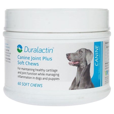 Duralactin Canine Joint Plus Soft Chew Supplement for Dogs 60 ct