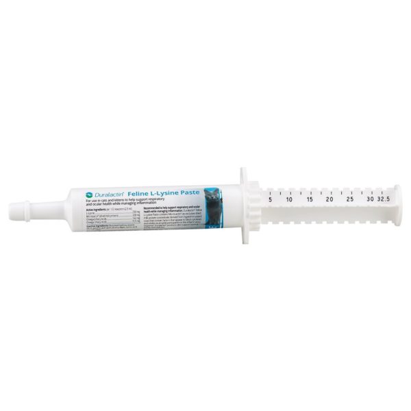 Duralactin Feline L-lysine Paste Cat Supplement 32.5mL Syringe