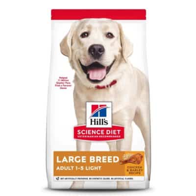 Hill's Science Diet Large Breed Light With Chicken Meal & Barley, Adult Dry Dog Food