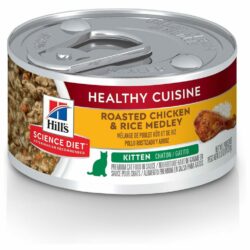 Hill's Science Diet Healthy Cuisine Roasted Chicken & Rice Medley, Kitten Canned Cat Food (1)