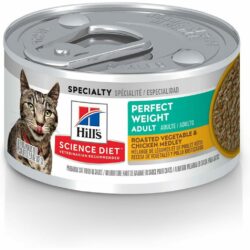 Hill's Science Diet Perfect Weight Roasted Vegetable & Chicken Medley, Adult Canned Cat Food (1)