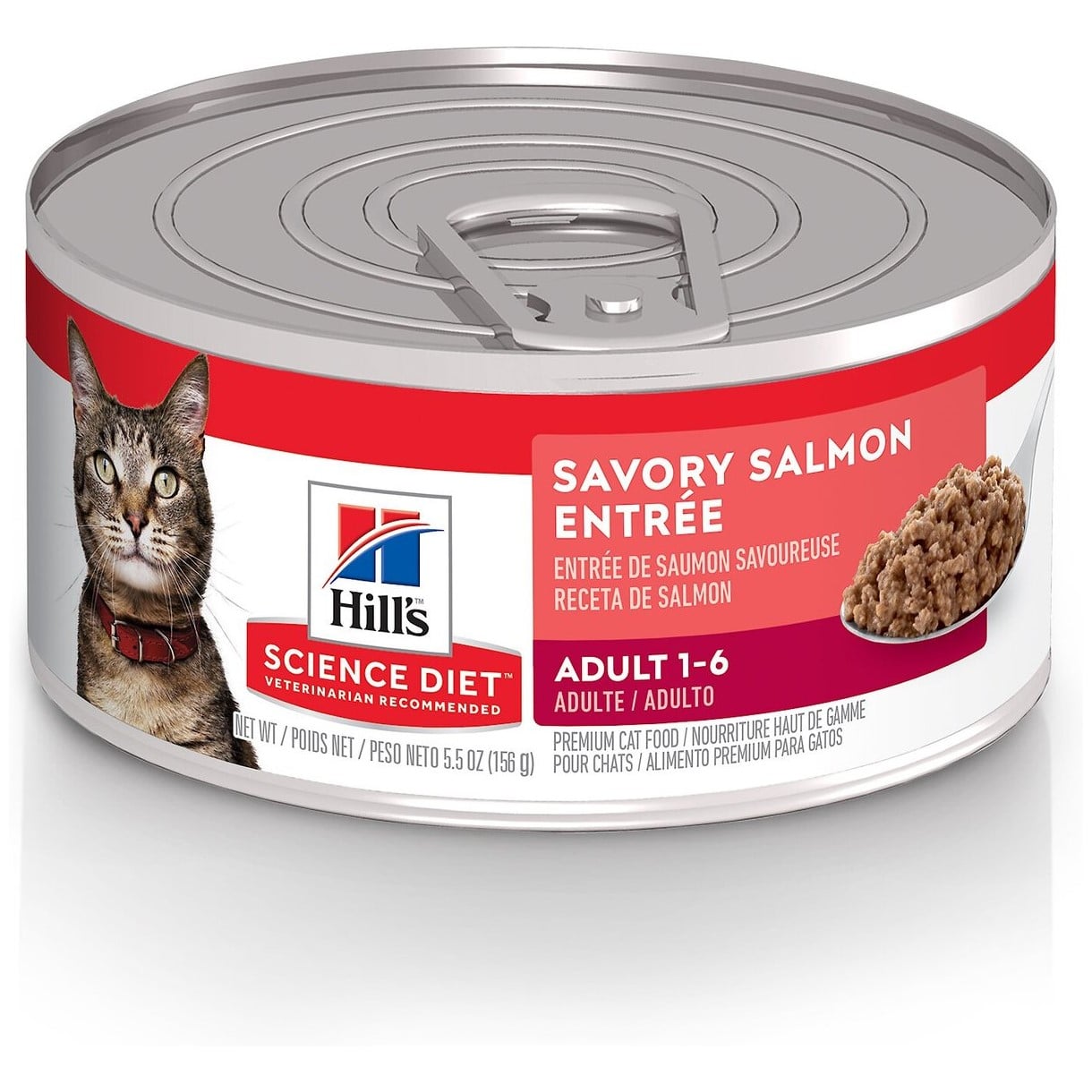 Hill's Science Diet Savory Salmon Entree, Adult Canned Cat Food