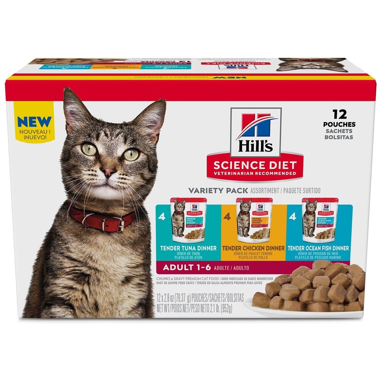 Hill's Science Diet Tender Dinner Variety Pack, Adult Cat Food