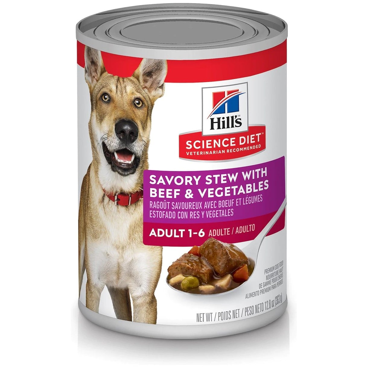 Hill's Science Diet Adult Canned Dog Food, Savory Stew with Beef & Vegetables (1)