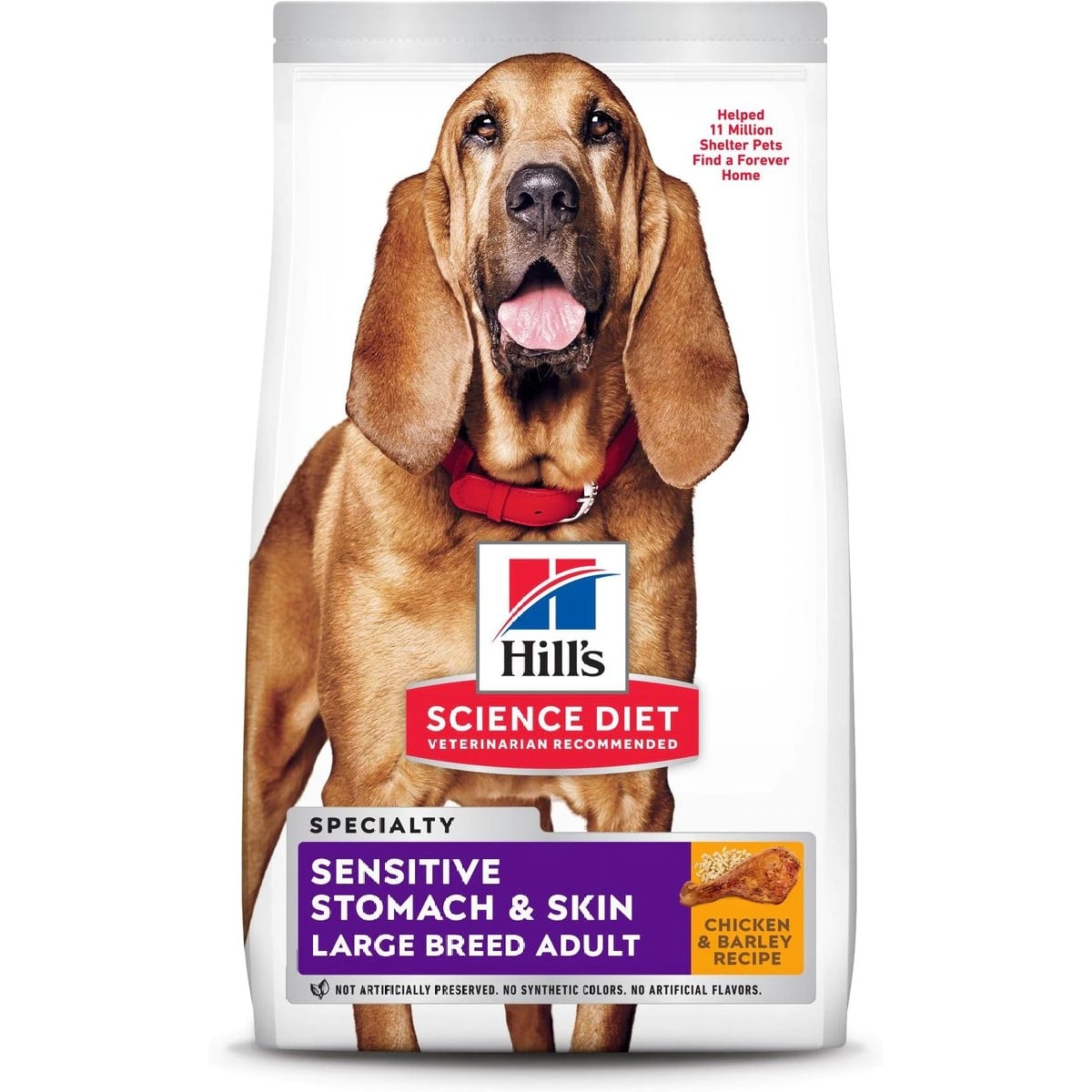 Hill's Science Diet Adult Sensitive Stomach & Skin Large Breed Dry Dog Food, Chicken Recipe