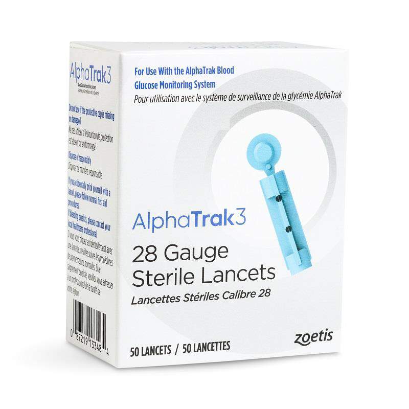 AlphaTRAK 3, 28 Gauge Sterile Lancets, 50 Count