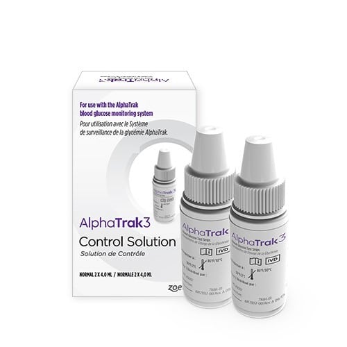 AlphaTRAK 3 Blood Glucose Test Control Solution for Dogs & Cats 2 Count