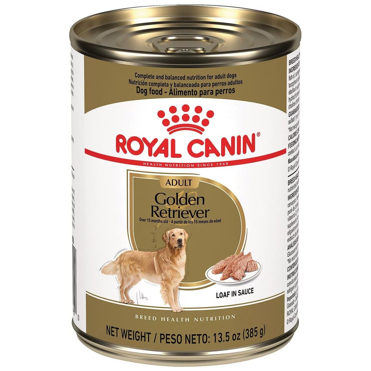 Royal Canin Breed Health Nutrition Golden Retriever Adult Loaf in Sauce Canned Dog Food