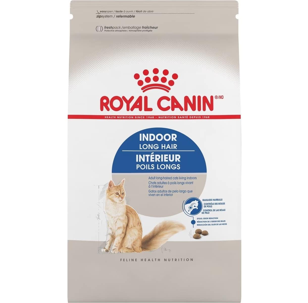 Royal Canin Feline Health Nutrition Indoor Long Hair Adult Dry Cat Food