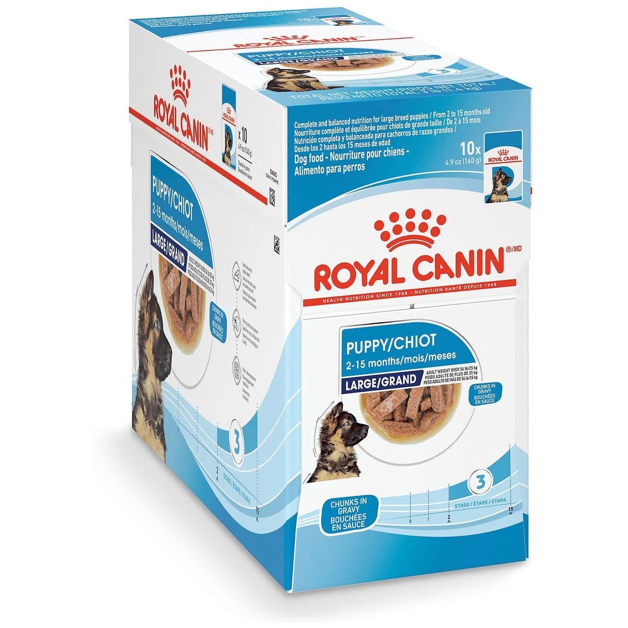 Royal Canin Size Health Nutrition Large Puppy Chunks in Gravy Dog Food Pouch