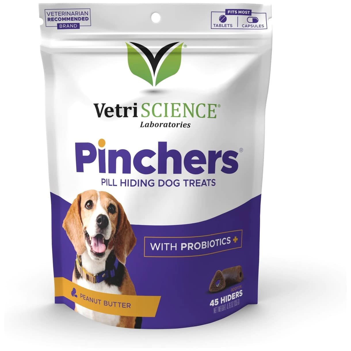 VetriScience Pinchers Pill Hiding Peanut Butter Grain-Free Dog Treats