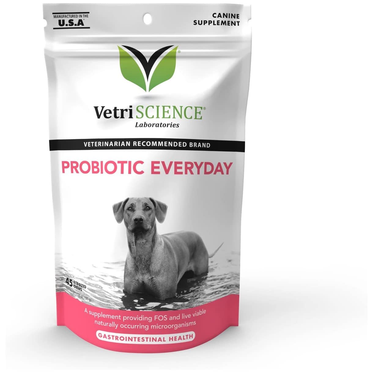 VetriScience Probiotic Everyday Soft Chews Digestive Supplement for Dogs