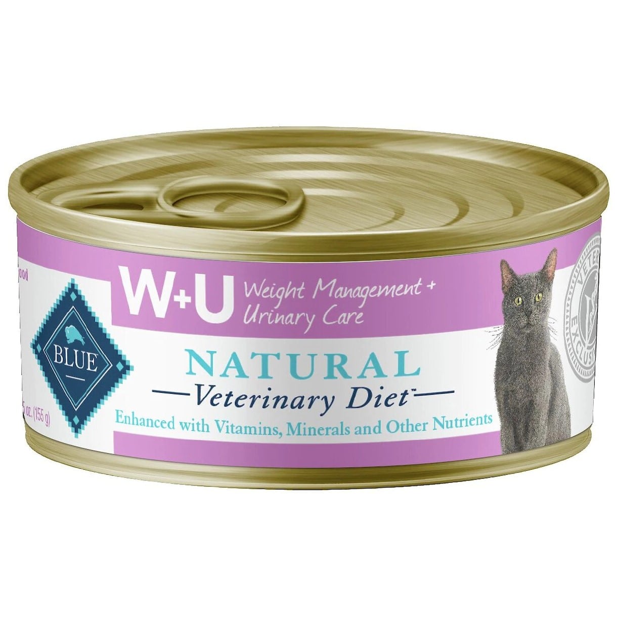 Blue Buffalo Natural Veterinary Diet W+U Weight Management + Urinary Care Grain-Free Wet Cat Food