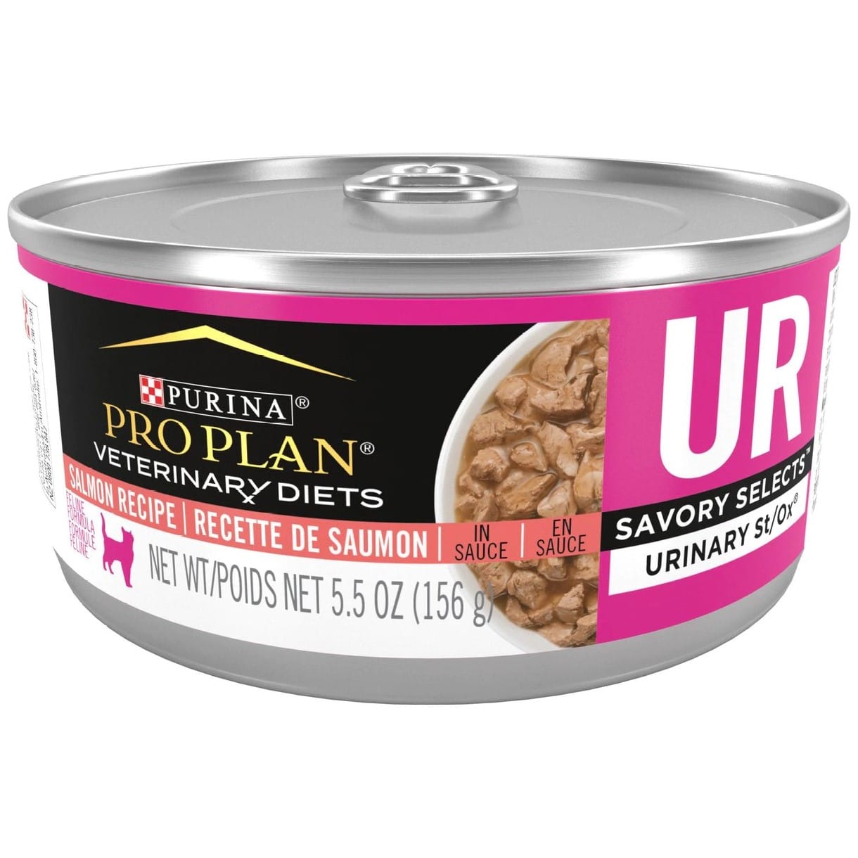 Purina Pro Plan Veterinary Diets UR Urinary St/Ox Savory Selects Salmon in Sauce Wet Cat Food