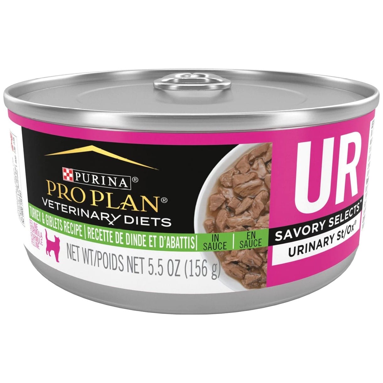 Purina Pro Plan Veterinary Diets UR Urinary St/Ox Savory Selects Turkey & Giblets in Sauce Wet Cat Food