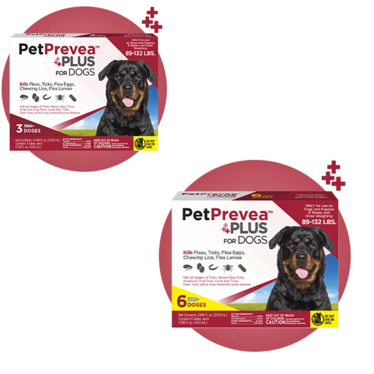 PetPrevea Plus Spot Treatment for Dogs, 89-132-lbs